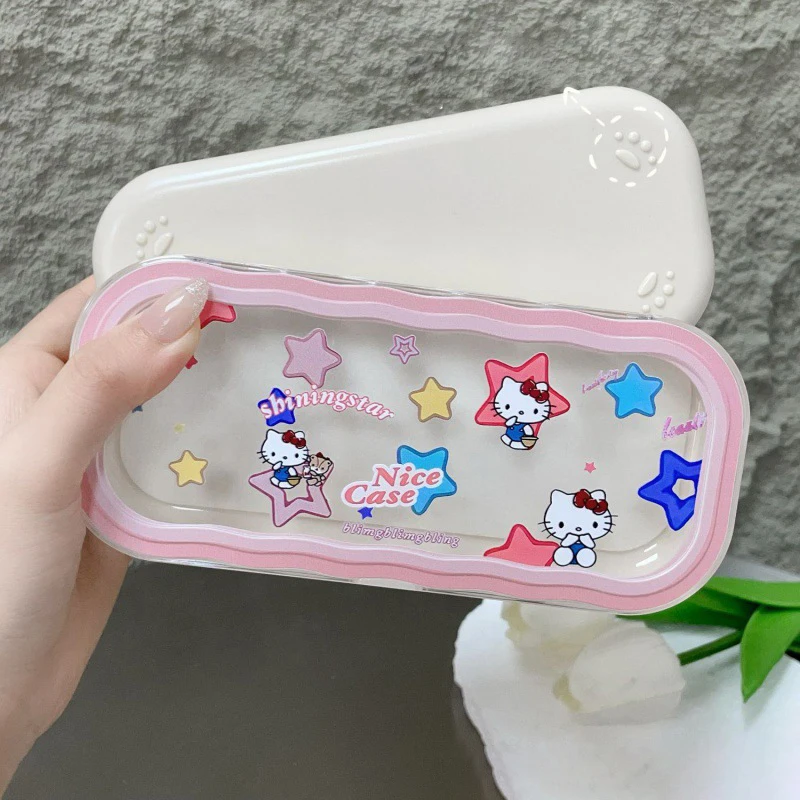 Sanrio розовый чехол для хранения очков Hello Kitty аниме Kawaii милые Мультяшные женские солнцезащитные очки защитный чехол подарки для девочек
Sanrio розовый чехол для хранения очков Hello Kitty аниме Kawaii милые Мультяшные женские солнцезащитные очки защитный чехол подарки для девочек