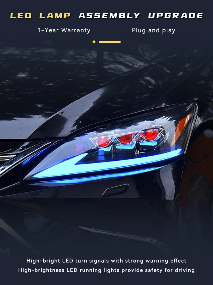 Headlights For Lexus S200 ES260 ES250 ES300 ES350 2006-2012 Head Lights Projector 3 Lens Matrix Front Turn Signal Assembly
Headlights For Lexus S200 ES260 ES250 ES300 ES350 2006-2012 Head Lights Projector 3 Lens Matrix Front Turn Signal Assembly