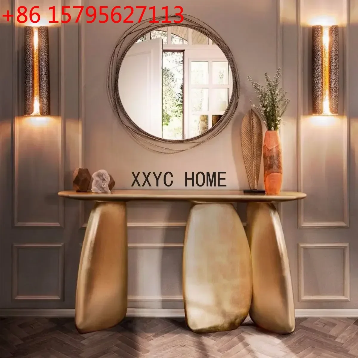 Самый популярный в 2022 году консольный стол из дерева с золотым декором, роскошный дизайнерский консольный стол для дома
Самый популярный в 2022 году консольный стол из дерева с золотым декором, роскошный дизайнерский консольный стол для дома