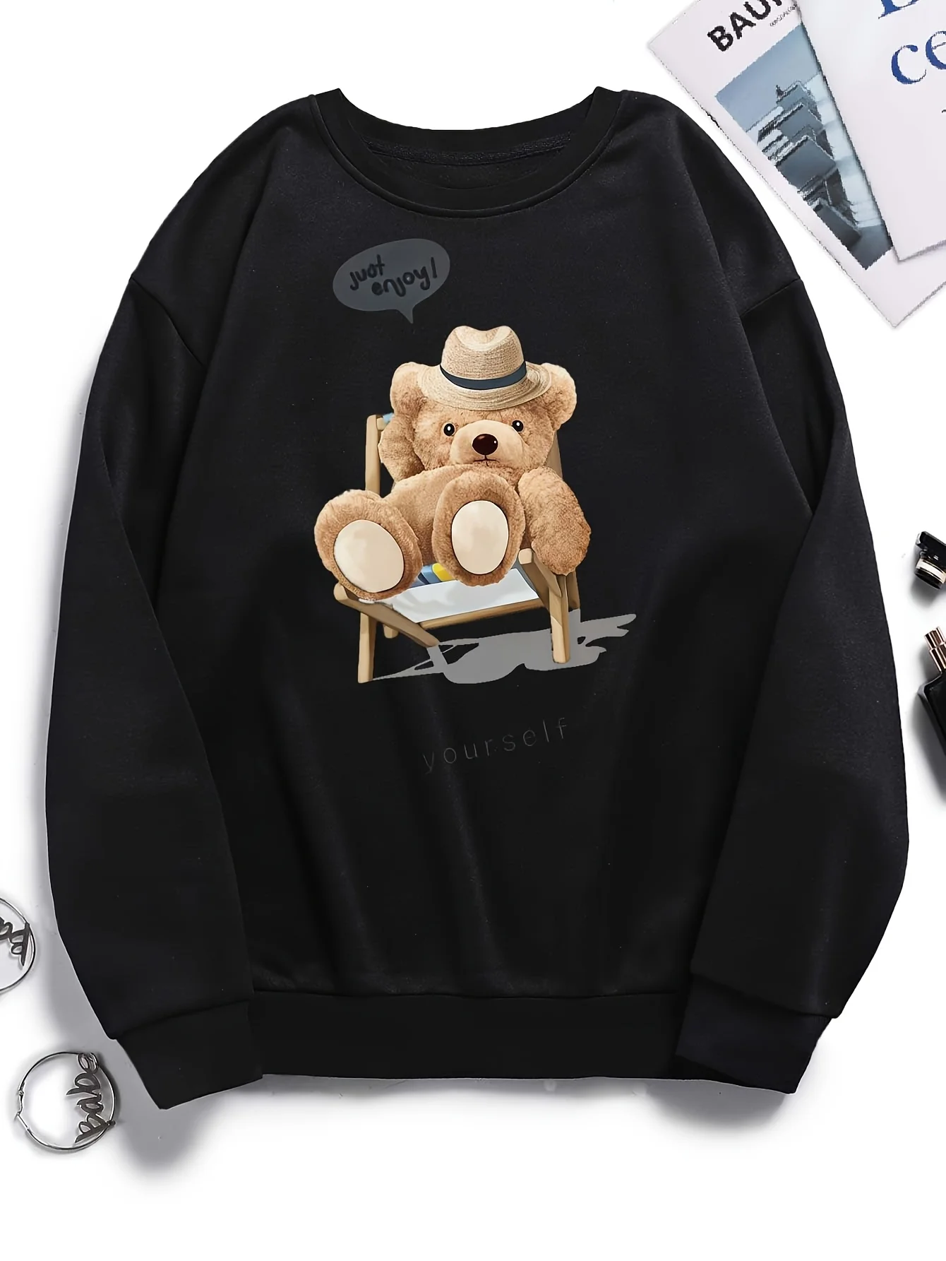 Cute Bear Graphic Print Autumn and Winter Pure Cotton Men's and Women's Sweatshirts Outdoor Sports Leisure Fashion Trend
Cute Bear Graphic Print Autumn and Winter Pure Cotton Men's and Women's Sweatshirts Outdoor Sports Leisure Fashion Trend