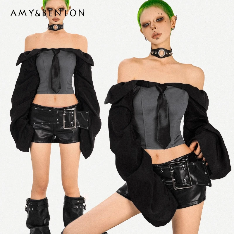 2025 Autumn New Sexy Hot Girl Off-Shoulder Long Sleeve Women's Shirt Original Design College Style Sweet Cool Tube Top Ladies
2025 Autumn New Sexy Hot Girl Off-Shoulder Long Sleeve Women's Shirt Original Design College Style Sweet Cool Tube Top Ladies