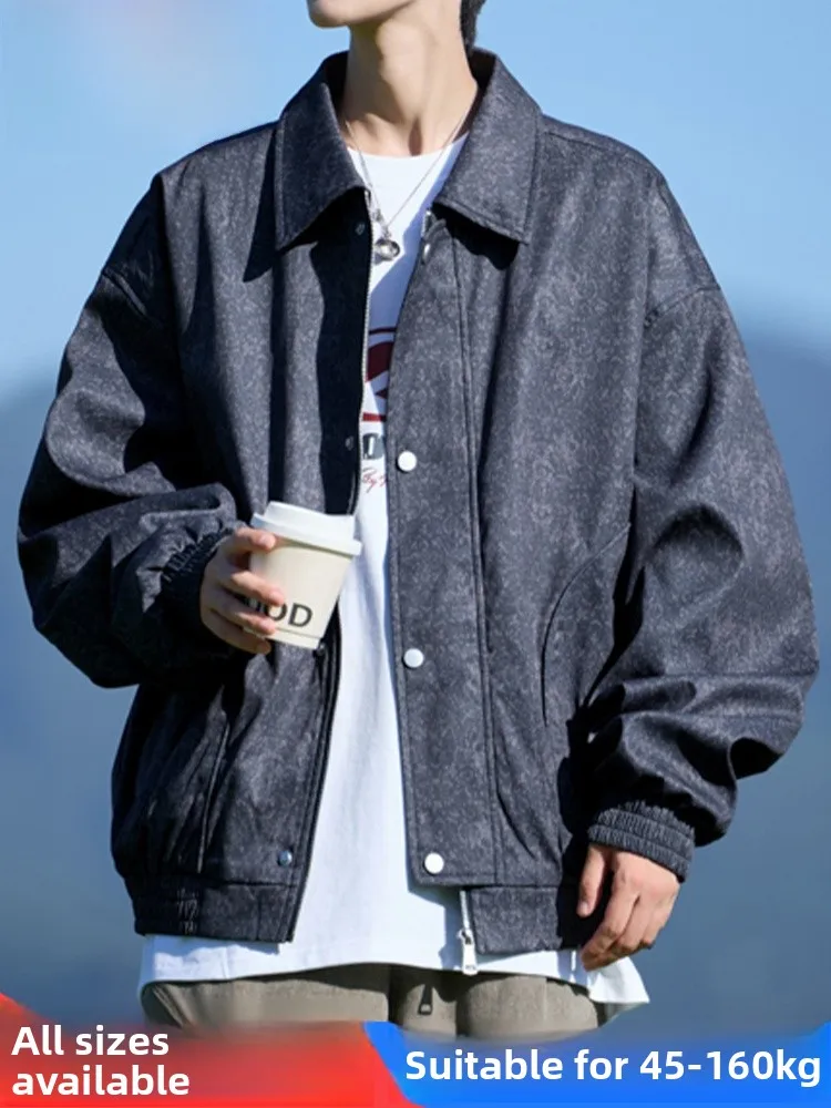 Mochao Trendy Large Size Collared Jaet Men's Casual Loose Long Sve Spring Autumn Faionable All-Match Outerwear
Mochao Trendy Large Size Collared Jaet Men's Casual Loose Long Sve Spring Autumn Faionable All-Match Outerwear