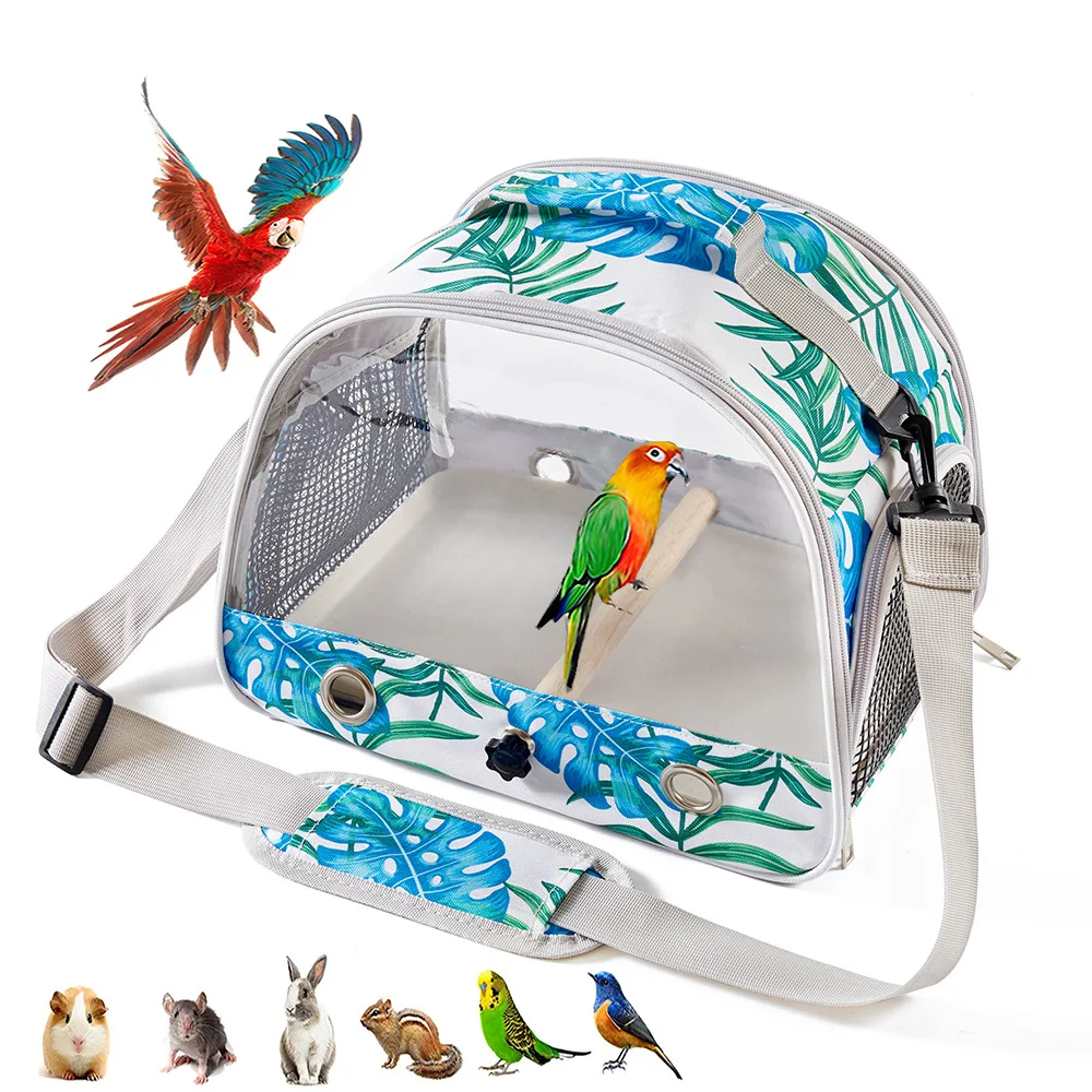 Bird Carrier Portable Bird Cage with Perch for Birds Parrots Parakeets Travel Samll Pet Backpack Bag
Bird Carrier Portable Bird Cage with Perch for Birds Parrots Parakeets Travel Samll Pet Backpack Bag