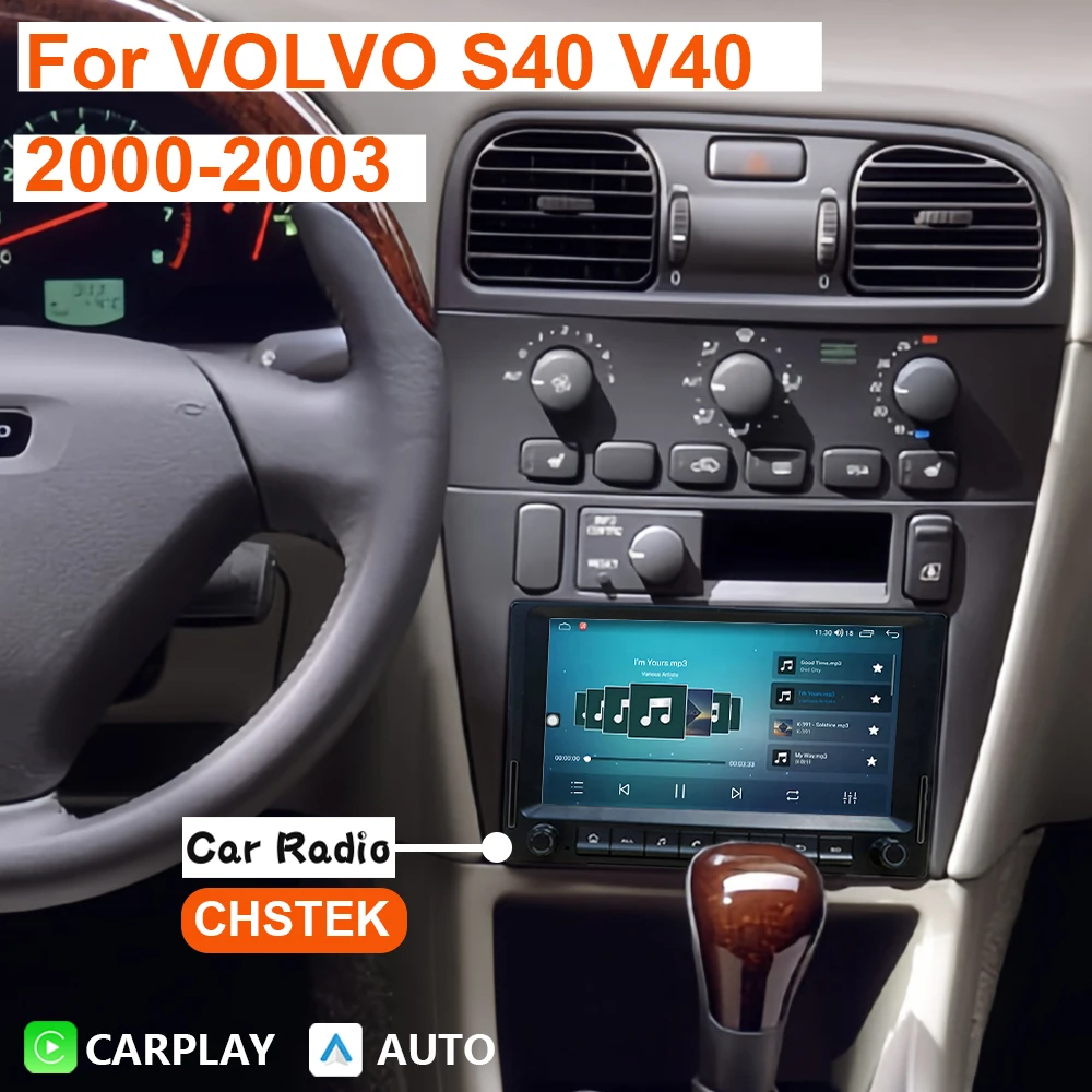 CHSTEK Car Radio station Android 13 For VOLVO S40 V40 2000-2003 Carplay Multimedia Navigation Stereo Qualcomm player GPS WIFI
CHSTEK Car Radio station Android 13 For VOLVO S40 V40 2000-2003 Carplay Multimedia Navigation Stereo Qualcomm player GPS WIFI