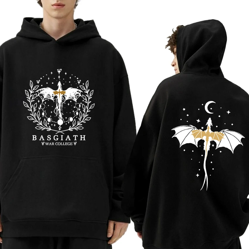 New in Basgiath War College printed black Hoodies Men women Fourth Wing harajuku Sweatshirt Unisex Fleece Long sleeve pullovers
New in Basgiath War College printed black Hoodies Men women Fourth Wing harajuku Sweatshirt Unisex Fleece Long sleeve pullovers