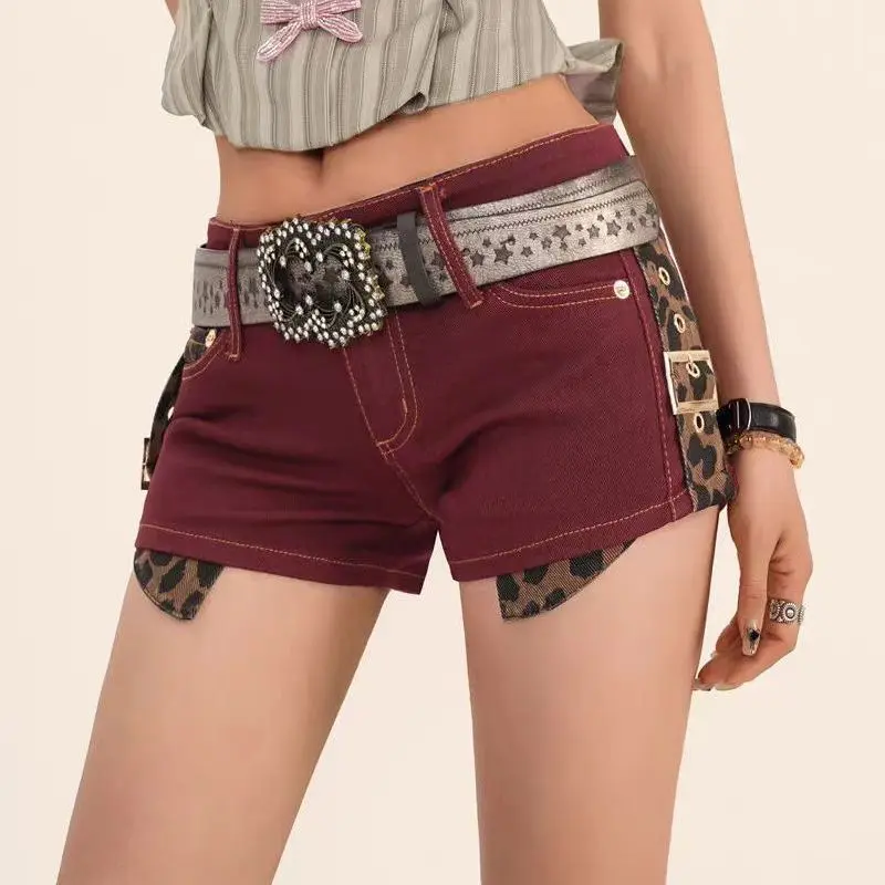 Y2k Shorts Women Retro Leopard Print Splicing Low Waist A Word Hip-wrapped Denim Jean Hot Pants
Y2k Shorts Women Retro Leopard Print Splicing Low Waist A Word Hip-wrapped Denim Jean Hot Pants
