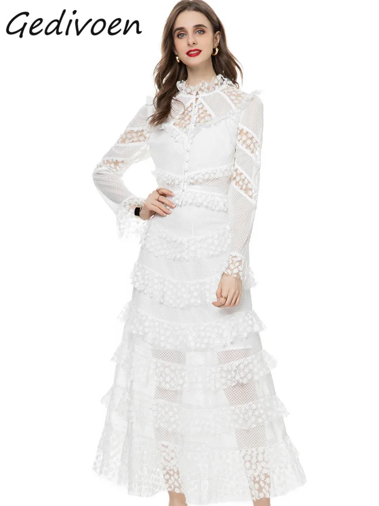 Gedivoen Winter Fashion Designer White Vintage Mesh Skirt Set Women Stand Collar Ruffles Slim Coat+Embroidery Skirt 2 Pieces Set
Gedivoen Winter Fashion Designer White Vintage Mesh Skirt Set Women Stand Collar Ruffles Slim Coat+Embroidery Skirt 2 Pieces Set