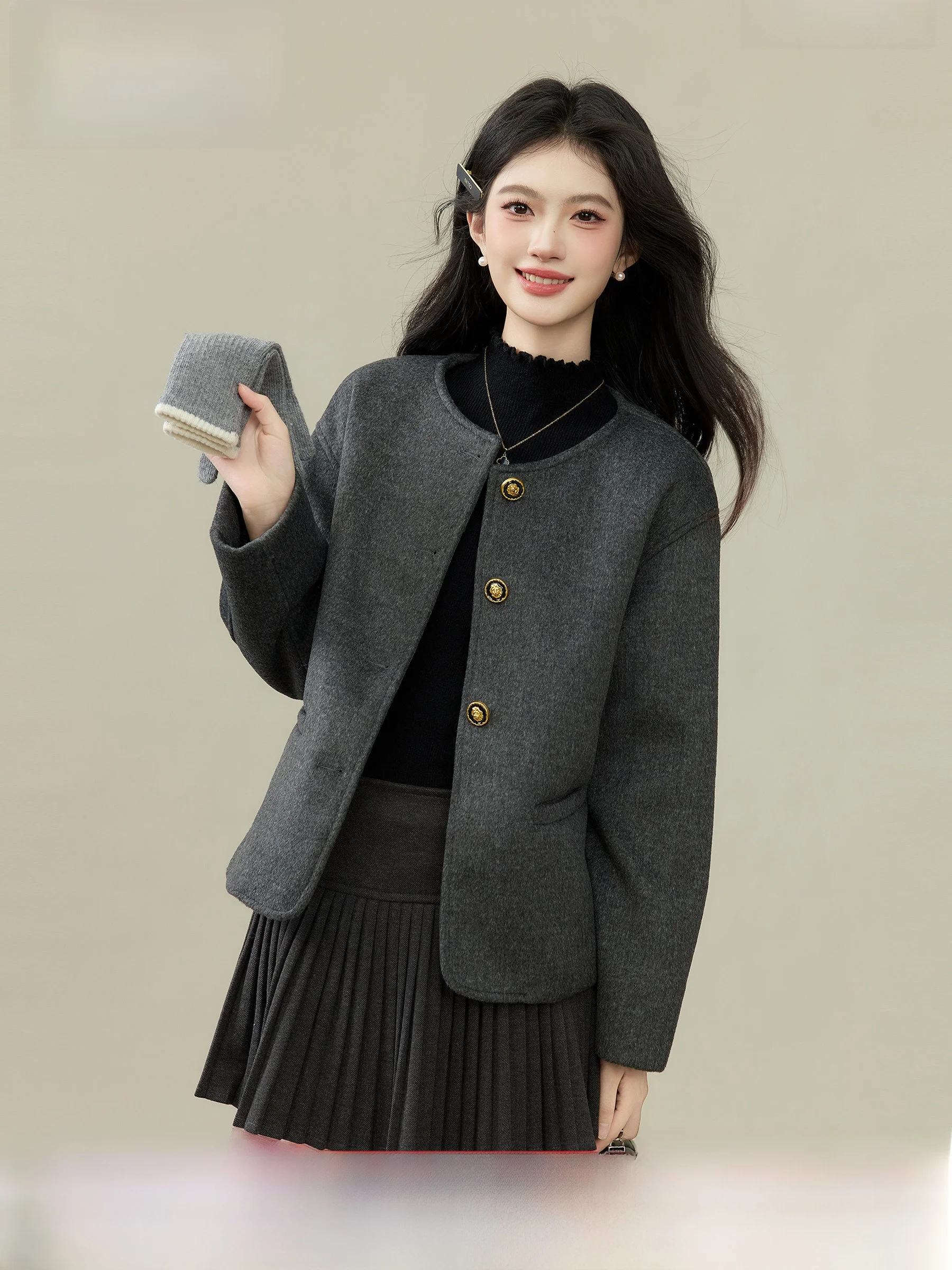 Шерстяное пальто Princ Sleort для женщин, Зима 2025, Новинка, Теплая утолщенная верхняя одежда для повседневной носки, путешествий и поездок на работу
Шерстяное пальто Princ Sleort для женщин, Зима 2025, Новинка, Теплая утолщенная верхняя одежда для повседневной носки, путешествий и поездок на работу