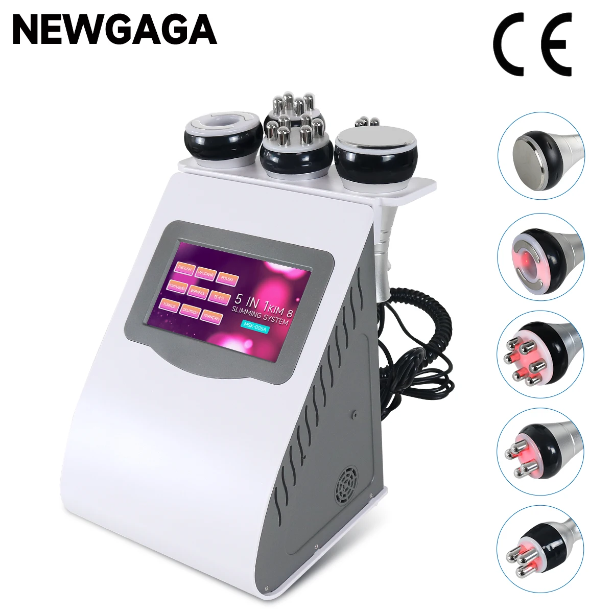 New 5 In 1 40K Cavitation Ultrasonic Machine RF Vacuum Fat Loss Body Shaping Machine Anti Cellulite Beauty Device KIM8 Massager
New 5 In 1 40K Cavitation Ultrasonic Machine RF Vacuum Fat Loss Body Shaping Machine Anti Cellulite Beauty Device KIM8 Massager