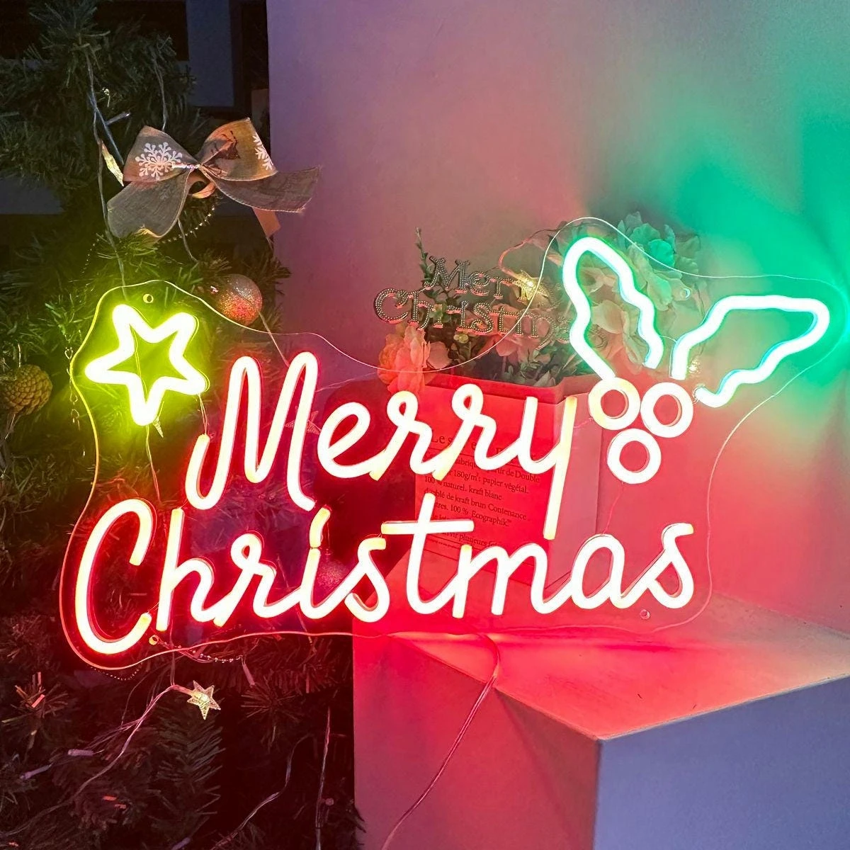 Custom Neon Sign Personalized Neon LED Sign For Christma Living Room Birthday Party Wedding Cafe Business Wall Decoration Light
Custom Neon Sign Personalized Neon LED Sign For Christma Living Room Birthday Party Wedding Cafe Business Wall Decoration Light