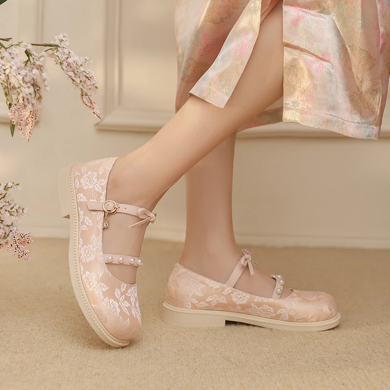 TQBTDL 2025 New Strappy Mary Jane Shoes for Girls Wide Fit Studded Bead Belt Buckle Strap Chinese Hanfu Party Princess Pumps
TQBTDL 2025 New Strappy Mary Jane Shoes for Girls Wide Fit Studded Bead Belt Buckle Strap Chinese Hanfu Party Princess Pumps