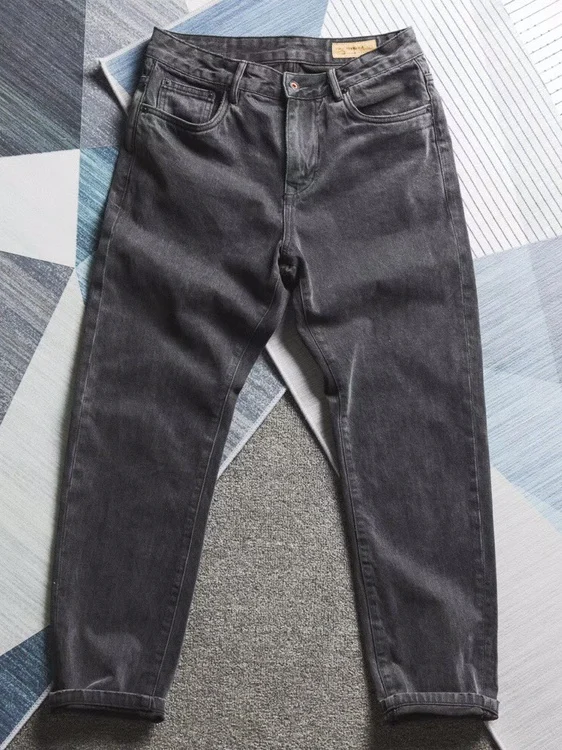 Мужские джинсы из чистого хлопка, американские ретро-джинсы прямого кроя, весенне-осенние повседневные длинные брюки, модные джинсы со средней посадкой из плотного денима
Мужские джинсы из чистого хлопка, американские ретро-джинсы прямого кроя, весенне-осенние повседневные длинные брюки, модные джинсы со средней посадкой из плотного денима