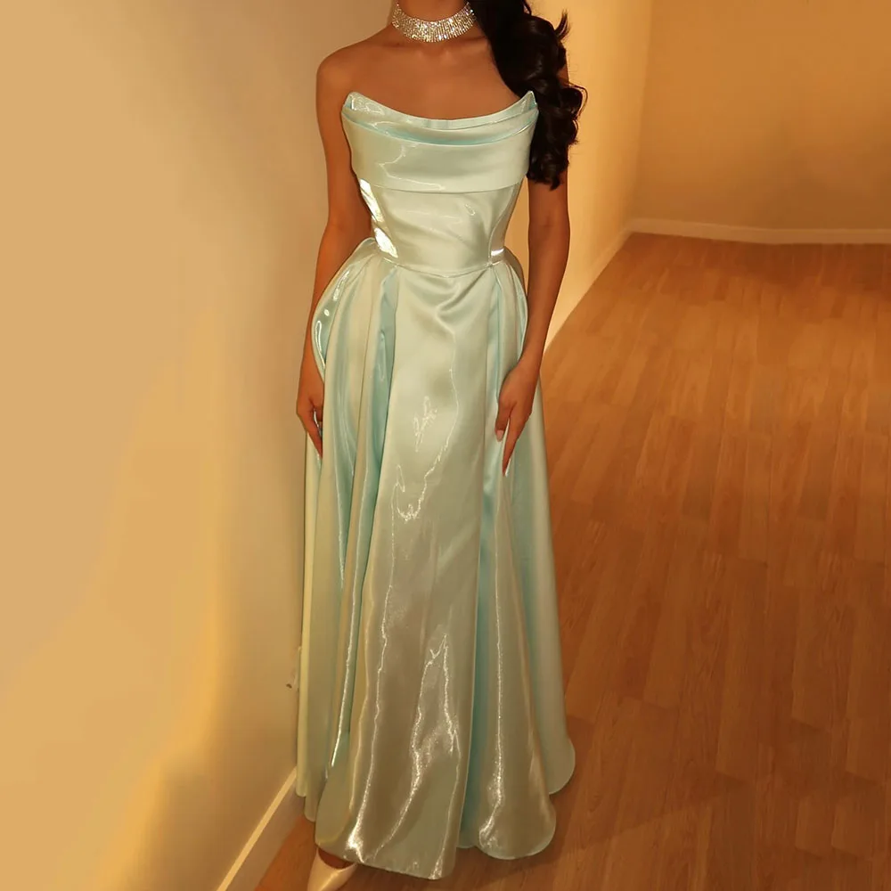 Msikoods Shiny Satin Prom Dress 2025 Strapless Evening Dresses A Line Pleated Formal Dress Woman Long Party Dress Customized
Msikoods Shiny Satin Prom Dress 2025 Strapless Evening Dresses A Line Pleated Formal Dress Woman Long Party Dress Customized