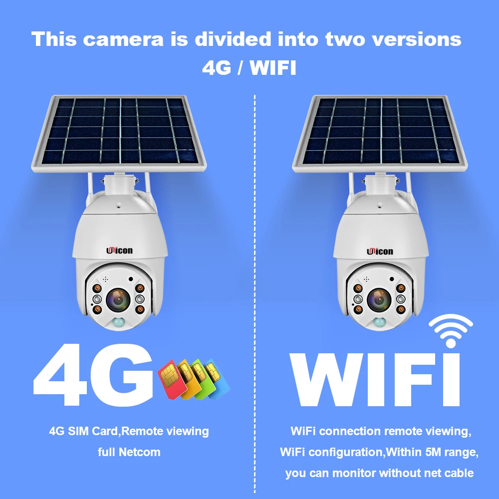 HD Wireless IP Camera 4G Sim Card Solar Power Wifi Camera Security Outdoor Farm HD Surveillance PIR Camera
HD Wireless IP Camera 4G Sim Card Solar Power Wifi Camera Security Outdoor Farm HD Surveillance PIR Camera