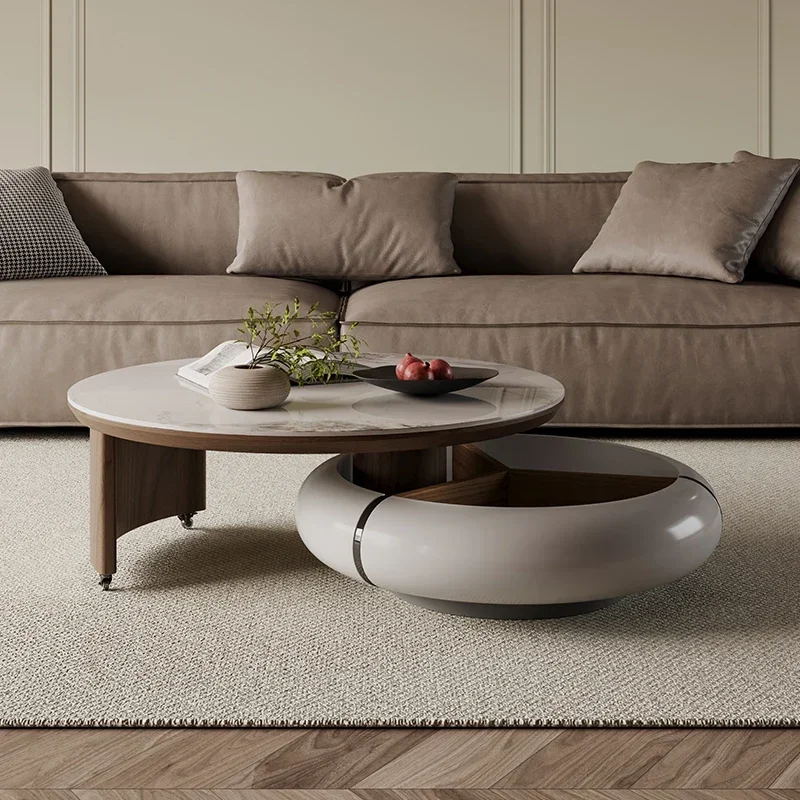 Great discounts Italian light luxury rotating rock slab coffee table combination round movable side table
Great discounts Italian light luxury rotating rock slab coffee table combination round movable side table