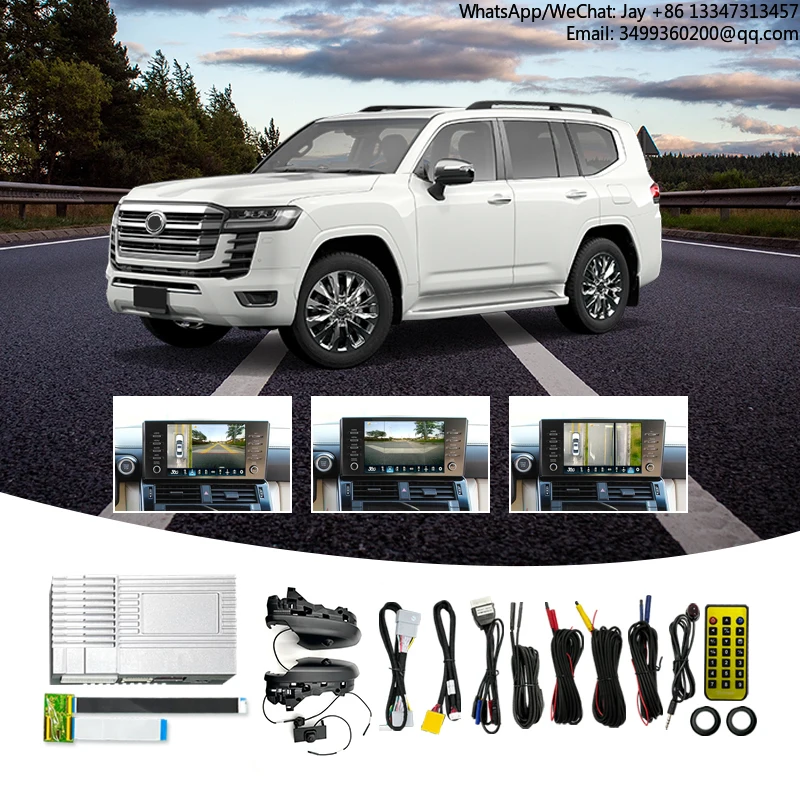 360 Degree Full Surround Bird Eyes View Parking Camera 4 Channel 3D AVM Car Camera System For Toyota Land Cruiser LC300
360 Degree Full Surround Bird Eyes View Parking Camera 4 Channel 3D AVM Car Camera System For Toyota Land Cruiser LC300