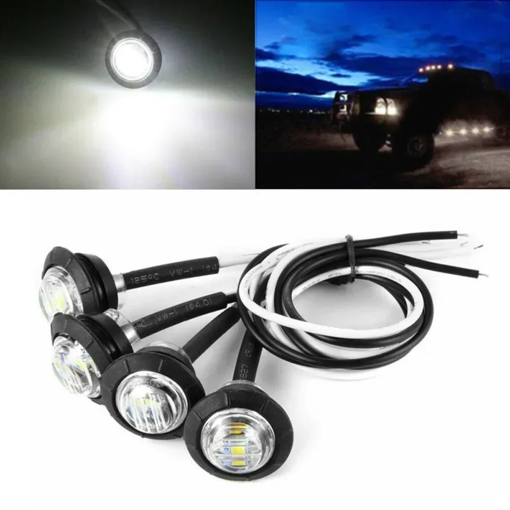 4pcs 12V 1W 80LM White Car Truck Trailer Round LED Bullet Button Side Marker Light Lamp PC Lens Auto Trailer LED Lights
4pcs 12V 1W 80LM White Car Truck Trailer Round LED Bullet Button Side Marker Light Lamp PC Lens Auto Trailer LED Lights