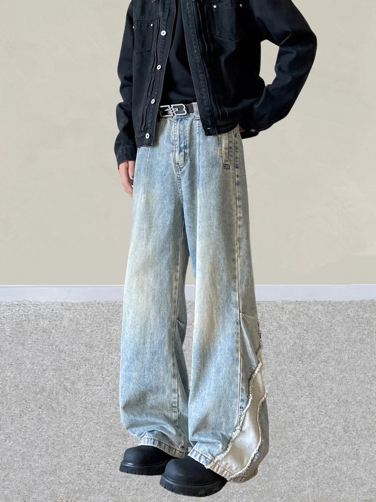 2025 Ropa Y2K Streetwear Washed Blue Patchwork Baggy Jeans Pants For Men Clothes Wide Leg Straight Denim Trousers Pantaloni Uomo
2025 Ropa Y2K Streetwear Washed Blue Patchwork Baggy Jeans Pants For Men Clothes Wide Leg Straight Denim Trousers Pantaloni Uomo