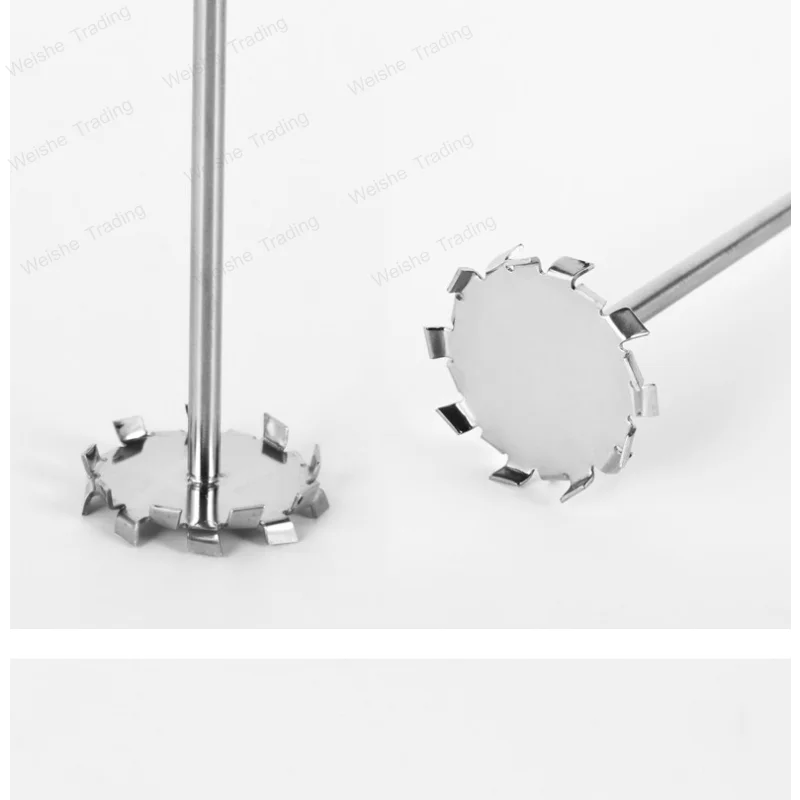 Stainless steel laboratory stirring rod high viscosity dispersion disc stirring paddle welding integrated
Stainless steel laboratory stirring rod high viscosity dispersion disc stirring paddle welding integrated