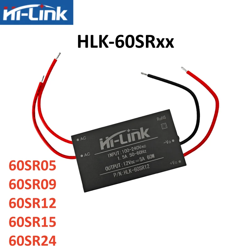 Hi-Link HLK-60SR05/09/12/24 60W DC-DC Power Module Wide Input Isolated Output 5V 9V 12V 15V 24V High Efficiency Power Supply
Hi-Link HLK-60SR05/09/12/24 60W DC-DC Power Module Wide Input Isolated Output 5V 9V 12V 15V 24V High Efficiency Power Supply