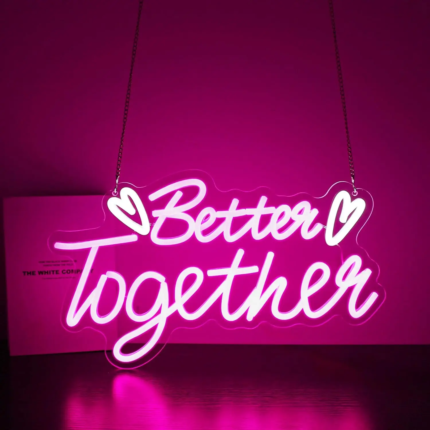 Неоновая вывеска Better Together с регулируемой яркостью USB для свадебного бара, игровой комнаты, вечерние украшения для дома, спальни, подарок
Неоновая вывеска Better Together с регулируемой яркостью USB для свадебного бара, игровой комнаты, вечерние украшения для дома, спальни, подарок