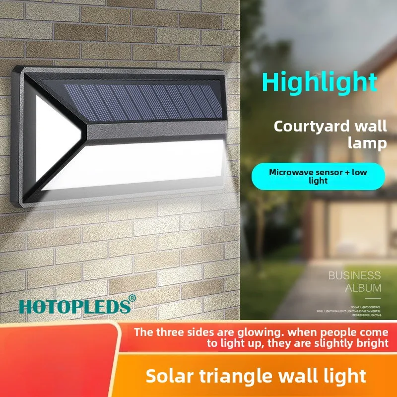 New Led Solar Wall Light Outdoor Waterproof Home Garden Light Human Body Induction Three-sided Lighting 
New Led Solar Wall Light Outdoor Waterproof Home Garden Light Human Body Induction Three-sided Lighting