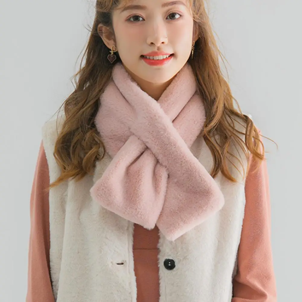 Women Neck Scarf Winter Faux Rabbit Fur Cross Collar Solid Color Thickened Warm Scarf Plush Elegant Shawl Scarf
Women Neck Scarf Winter Faux Rabbit Fur Cross Collar Solid Color Thickened Warm Scarf Plush Elegant Shawl Scarf