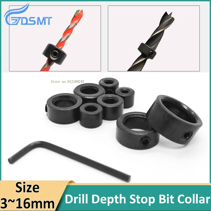 3~16MM Drill Depth Stop Bit Collar set Twists drill locating ring Woodworking locating Ring
3~16MM Drill Depth Stop Bit Collar set Twists drill locating ring Woodworking locating Ring