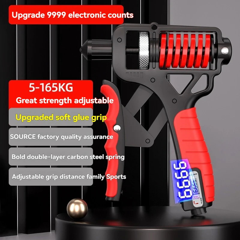 5-165 кг подсчетный усилитель для захвата, регулируемый усилитель для захвата пальцев, тренажер для силы рук, тренажер для мышц рук, портативный
5-165 кг подсчетный усилитель для захвата, регулируемый усилитель для захвата пальцев, тренажер для силы рук, тренажер для мышц рук, портативный