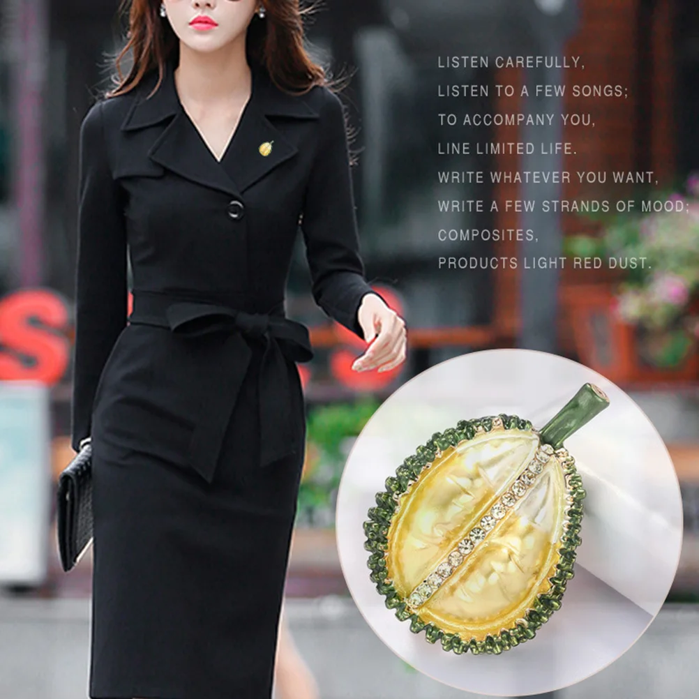 Durian Brooch Badge Alloy Fruit Decor Clothes Corsage Fashion Accessory Gift Idea For Women Men Kids
Durian Brooch Badge Alloy Fruit Decor Clothes Corsage Fashion Accessory Gift Idea For Women Men Kids