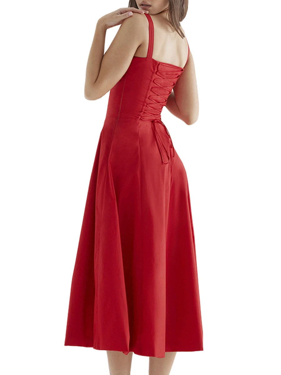 Women Y2k Square Neck Lace Trim Boho Maxi Dress Floral Sleeveless Low Cut Bodycon Corset Sundress
Women Y2k Square Neck Lace Trim Boho Maxi Dress Floral Sleeveless Low Cut Bodycon Corset Sundress