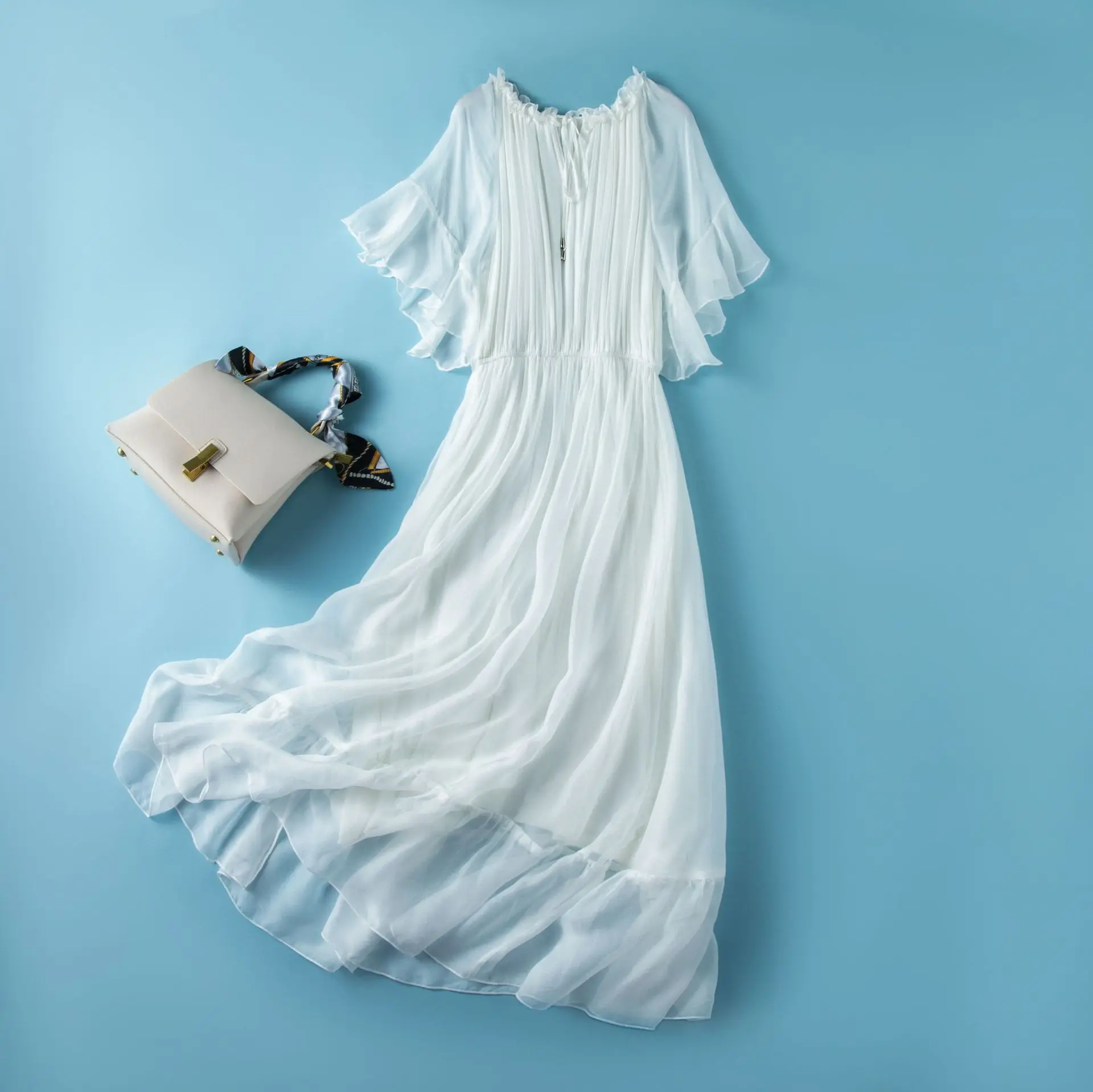 Women Christmas Party dresses 8mm Mulberry Silk Dress Women High Quality Elegant Lady Summer Natural Fabric Beach dresses White
Women Christmas Party dresses 8mm Mulberry Silk Dress Women High Quality Elegant Lady Summer Natural Fabric Beach dresses White