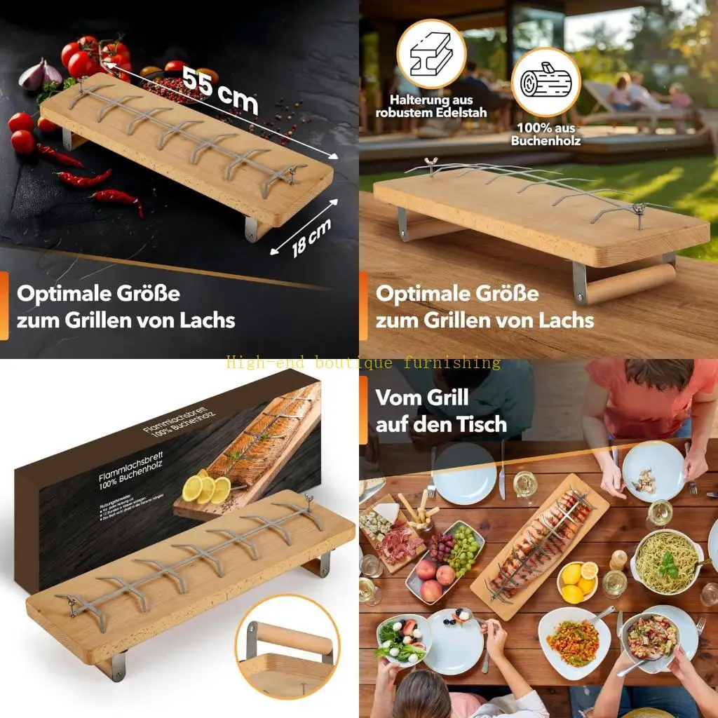 L9NB Durable Salmon Cooking Board With Strong Metal Tension Fasteners
L9NB Durable Salmon Cooking Board With Strong Metal Tension Fasteners