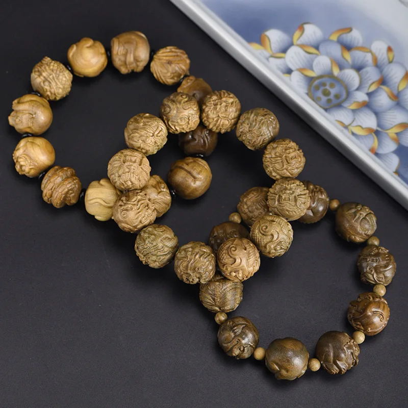 Натуральный зеленый сандал, резные бусины в виде головы человека, браслет, восемнадцать архатов, унисекс, ручные культурные украшения, подарок на праздник
Натуральный зеленый сандал, резные бусины в виде головы человека, браслет, восемнадцать архатов, унисекс, ручные культурные украшения, подарок на праздник