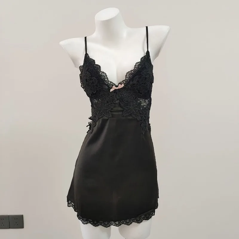 With Chest Pads Nightgowns Sexy Lace Satin Sleepwear V-neck Nightdress Women Homewear Thin Backless Lounge Soft Nightwear 2026
With Chest Pads Nightgowns Sexy Lace Satin Sleepwear V-neck Nightdress Women Homewear Thin Backless Lounge Soft Nightwear 2026