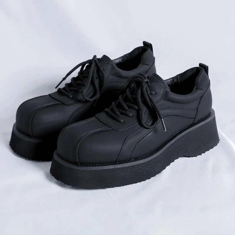England style mens fashion platform shoes lace-up original leather oxfords shoe business office dress black stylish footwear man
England style mens fashion platform shoes lace-up original leather oxfords shoe business office dress black stylish footwear man