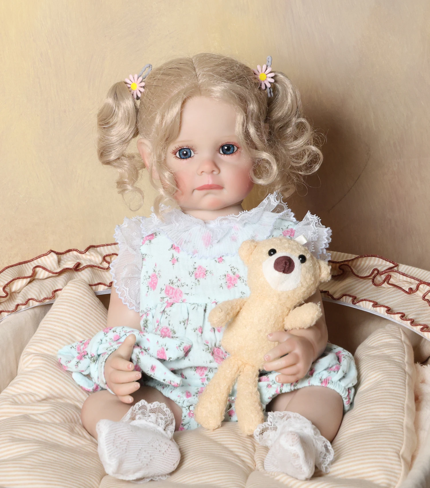 KEIUME 22 Inch Lifelike Painted Reborn Baby Dolls with Silicone Vinyl Body 3D Skin Bebe Girl Newborn Dolls Toy Christmas Gift
KEIUME 22 Inch Lifelike Painted Reborn Baby Dolls with Silicone Vinyl Body 3D Skin Bebe Girl Newborn Dolls Toy Christmas Gift
