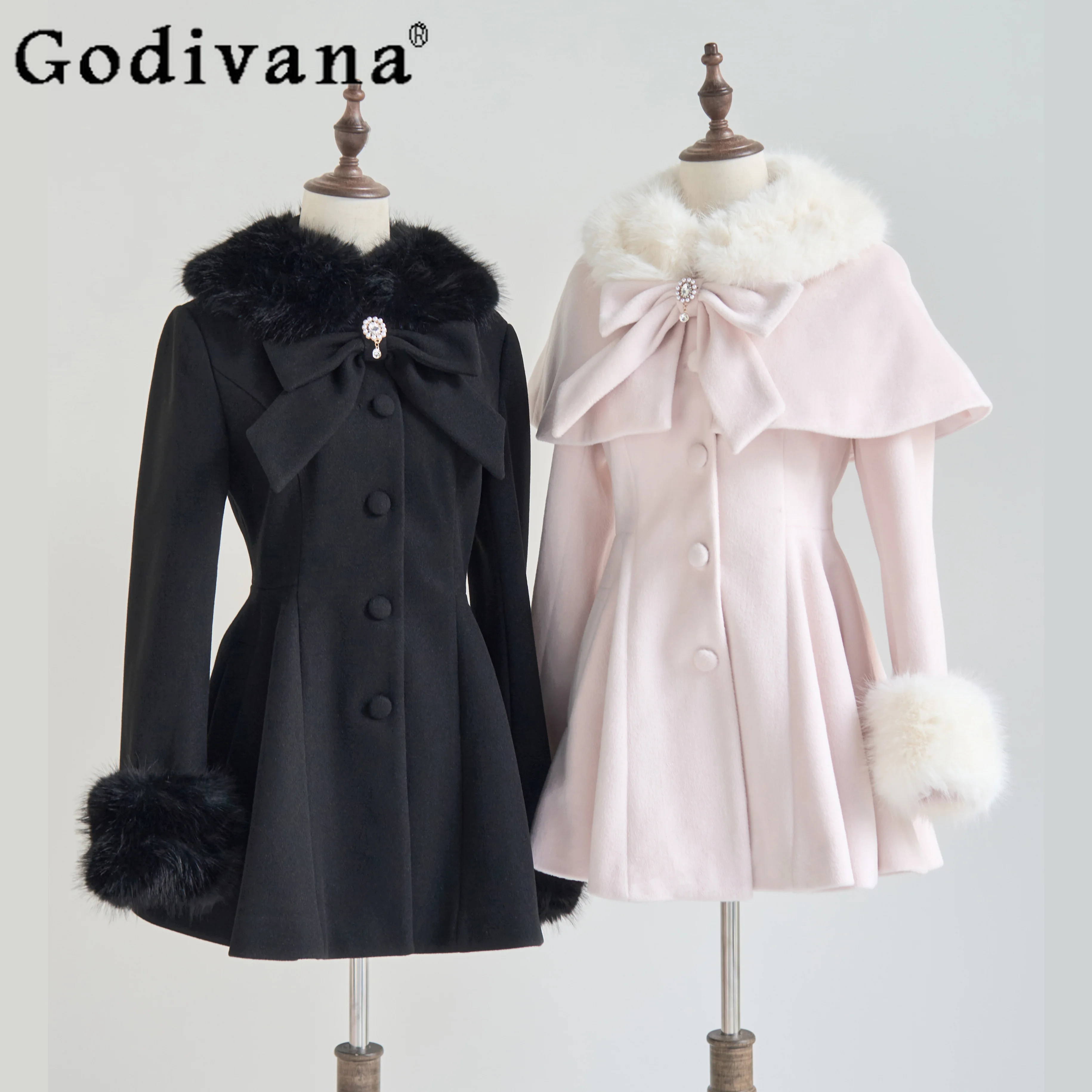 Японское длинное шерстяное пальто массового производства, осенне-зимнее женское тонкое накидка в стиле Лолиты с милым бантом, пальто для девочек, плюшевые теплые куртки
Японское длинное шерстяное пальто массового производства, осенне-зимнее женское тонкое накидка в стиле Лолиты с милым бантом, пальто для девочек, плюшевые теплые куртки