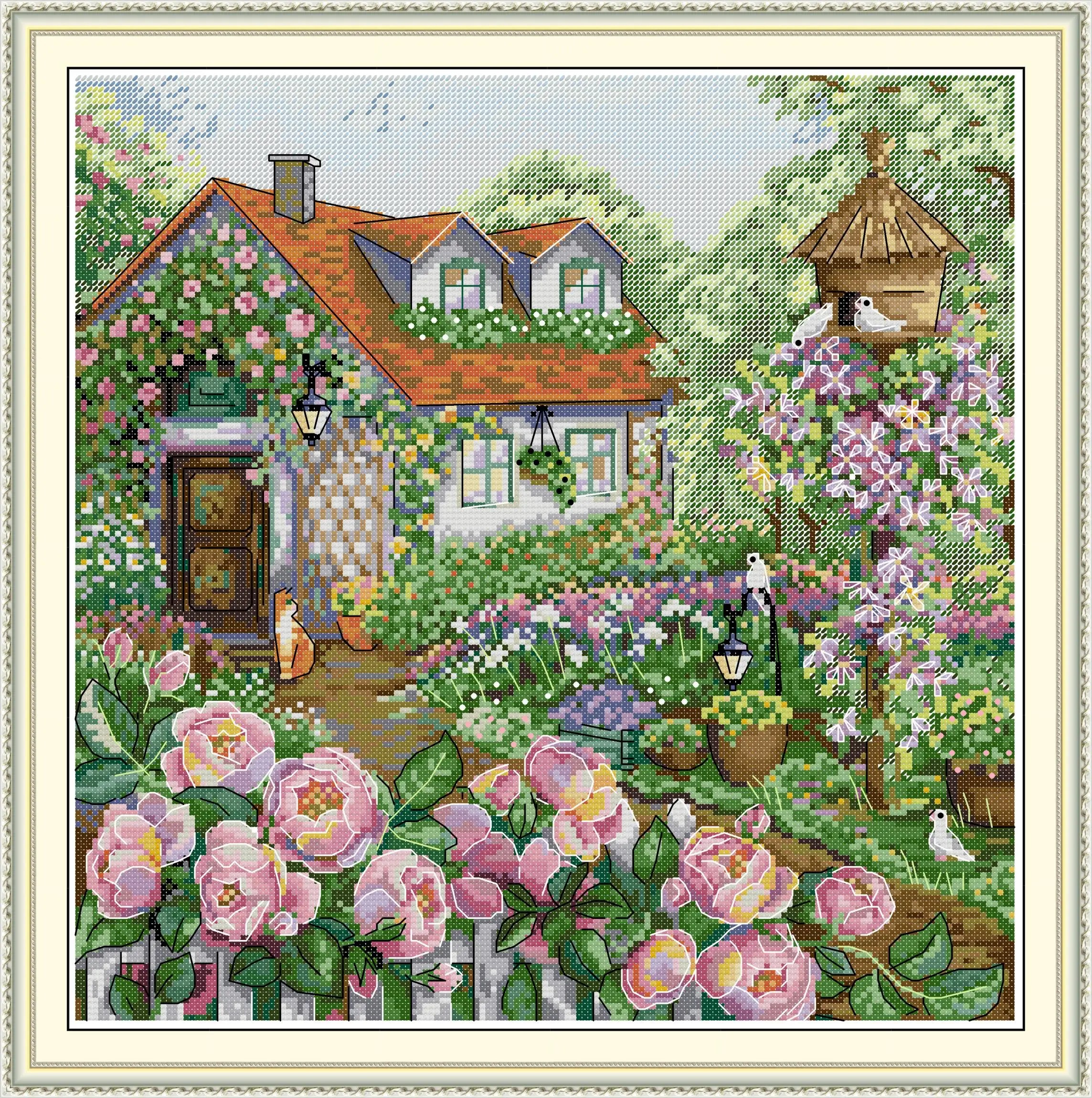 Maydear Full Cross Stitch Kit,11CT/14CT/16CT/9CT Aida Fabric,DMC Threads Sewing Pattern Embroidery Set-The Rose Cottage
Maydear Full Cross Stitch Kit,11CT/14CT/16CT/9CT Aida Fabric,DMC Threads Sewing Pattern Embroidery Set-The Rose Cottage