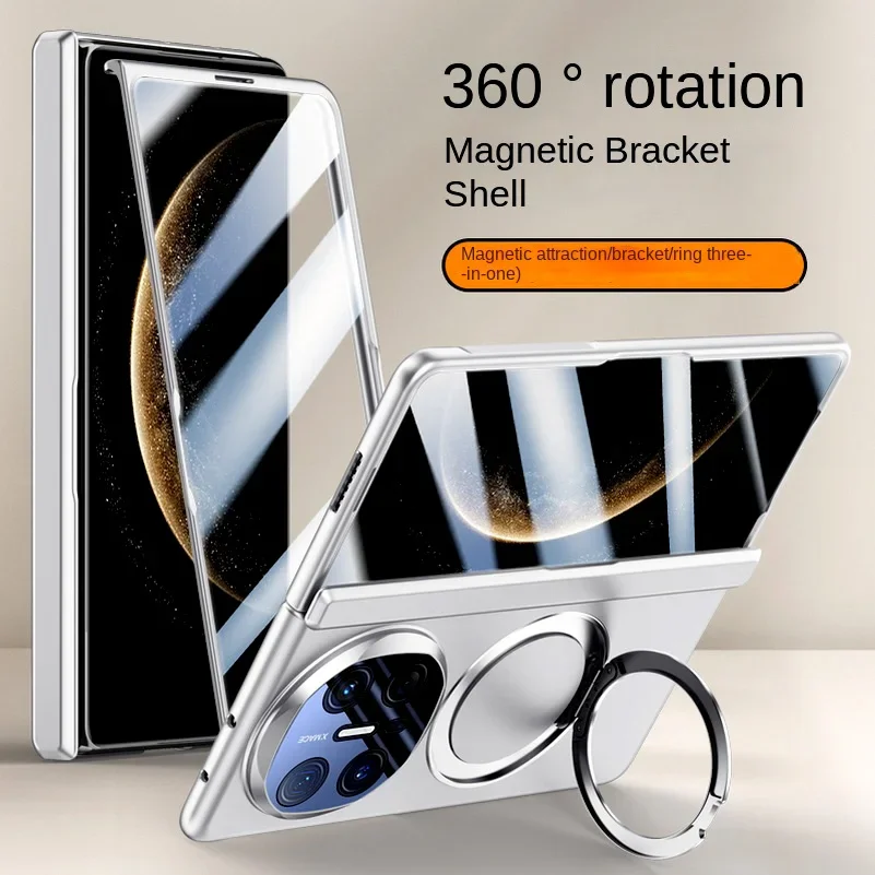 Magsafe Magnetic Metal Holder With Tempered Glass Flim Full Protect case For Huawei Mate X6 Spring Hinge Folded Cover
Magsafe Magnetic Metal Holder With Tempered Glass Flim Full Protect case For Huawei Mate X6 Spring Hinge Folded Cover