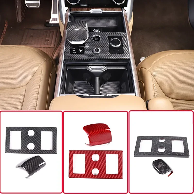 For 2023-2024 Land Rover Range Rover Vogue Real Carbon Fiber Car Center Control Gear Panel Frame Cover Sticker Car Accessories
For 2023-2024 Land Rover Range Rover Vogue Real Carbon Fiber Car Center Control Gear Panel Frame Cover Sticker Car Accessories
