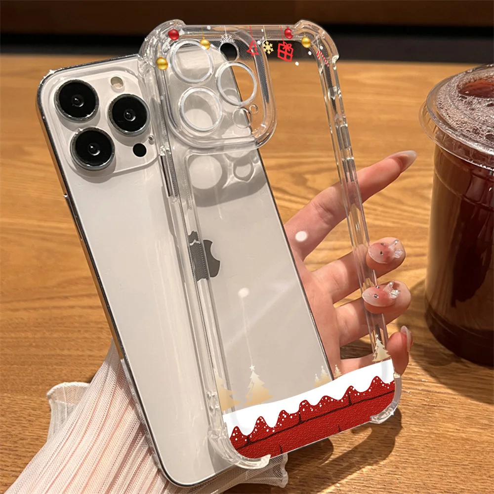 Christmas Cute Phone Case for iPhone 15 14 13 Pro Max Mini XR XSMax 7 8 Plus SE 12 11 Shockproof Transparent Hard Back Capas
Christmas Cute Phone Case for iPhone 15 14 13 Pro Max Mini XR XSMax 7 8 Plus SE 12 11 Shockproof Transparent Hard Back Capas