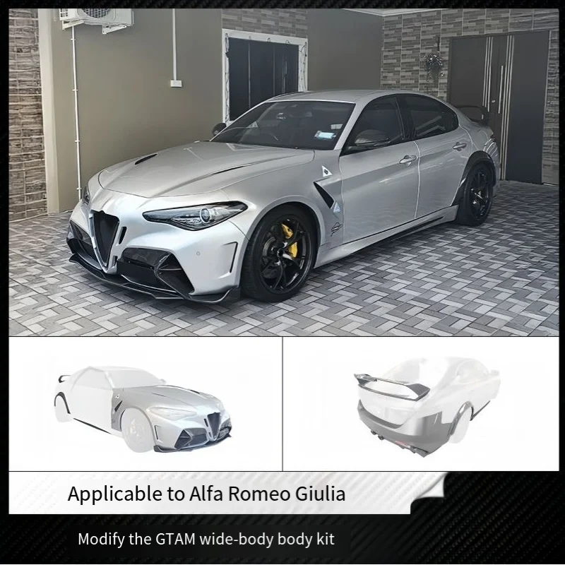 Suitable for Alfa Romeo Giulia Upgrade and Modification GTAM Wide Body Carbon Fiber Material Surround Complete Body Kit
Suitable for Alfa Romeo Giulia Upgrade and Modification GTAM Wide Body Carbon Fiber Material Surround Complete Body Kit