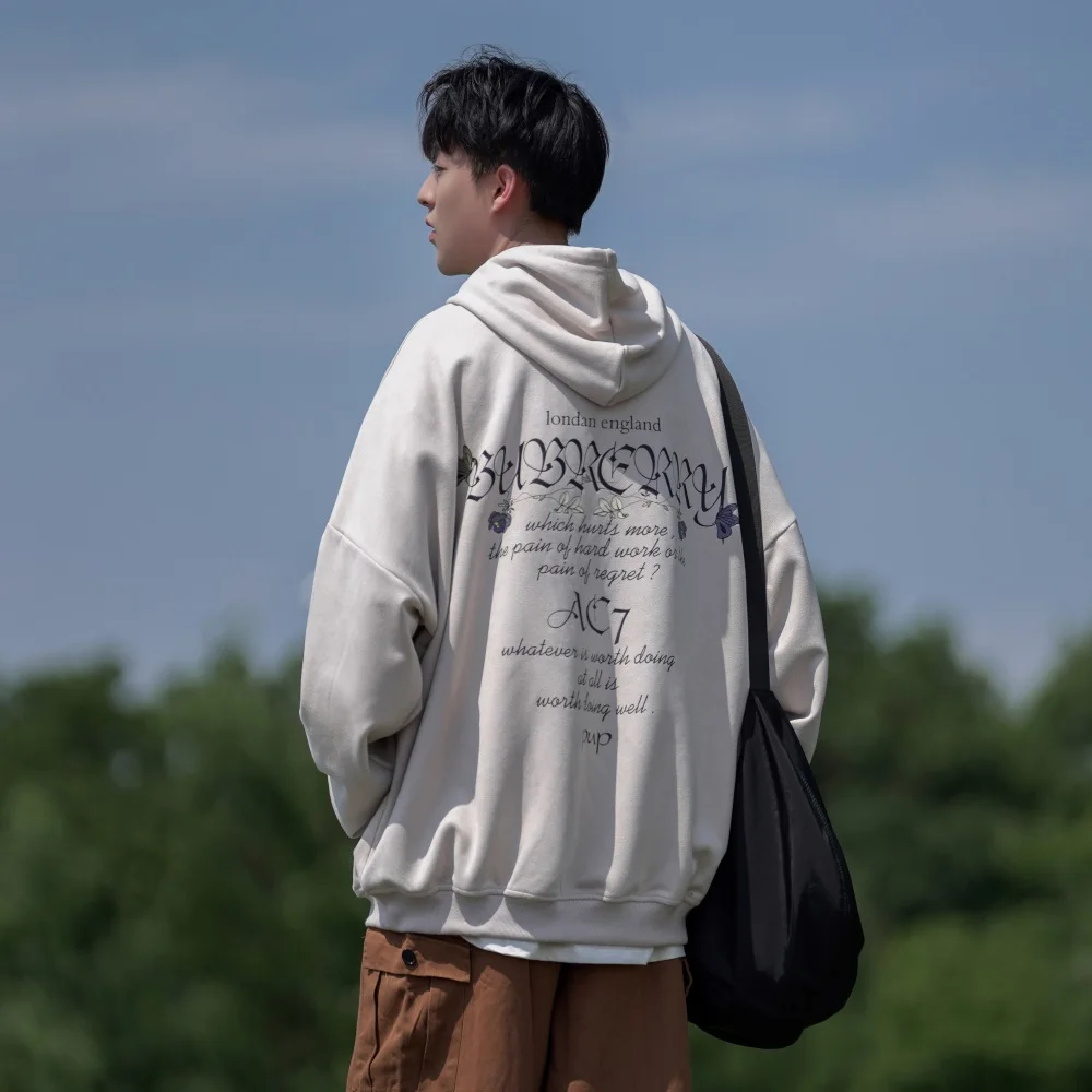 Oversize Hoodie Sweatirt Men's Spring Autumn Loose American Sle Heavy Streetwear Top Youth Casual Faion Polyester Fabric
Oversize Hoodie Sweatirt Men's Spring Autumn Loose American Sle Heavy Streetwear Top Youth Casual Faion Polyester Fabric