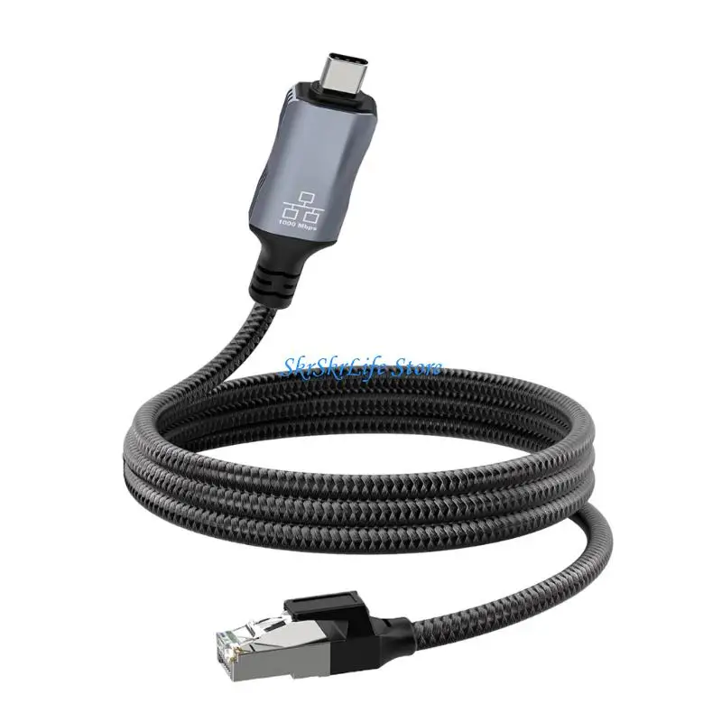 E65E Fast Speed USB C to RJ45 Networking Cable 1.8m length Braided Design for Laptop Computer Internet Connection
E65E Fast Speed USB C to RJ45 Networking Cable 1.8m length Braided Design for Laptop Computer Internet Connection