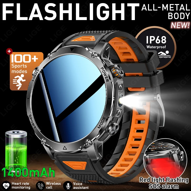 1400mAh Big Battery Smart Watch 2026 New 2.01"HD Screen Voice Assistant Bluetooth Call Waterproof Outdoor Sport Smartwatch Men
1400mAh Big Battery Smart Watch 2026 New 2.01"HD Screen Voice Assistant Bluetooth Call Waterproof Outdoor Sport Smartwatch Men