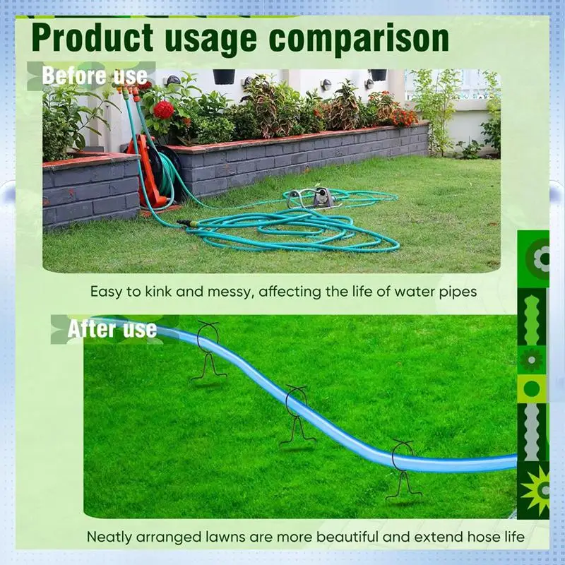 AD-12 Pack Metal Garden Hose Guide Spikes, Water Hose Guide Stakes, Watering Equipment, Keep Garden Hose Out Of Flowerbed
AD-12 Pack Metal Garden Hose Guide Spikes, Water Hose Guide Stakes, Watering Equipment, Keep Garden Hose Out Of Flowerbed