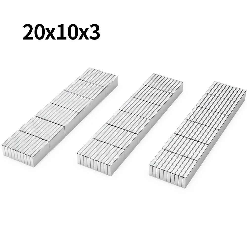 20x10x3mm N35 Super Strong Neodymium Magnet Blcok NdfeB Powerful Permanent Magnetic imanes Refrigerator Magnets 20*10*3mm
20x10x3mm N35 Super Strong Neodymium Magnet Blcok NdfeB Powerful Permanent Magnetic imanes Refrigerator Magnets 20*10*3mm