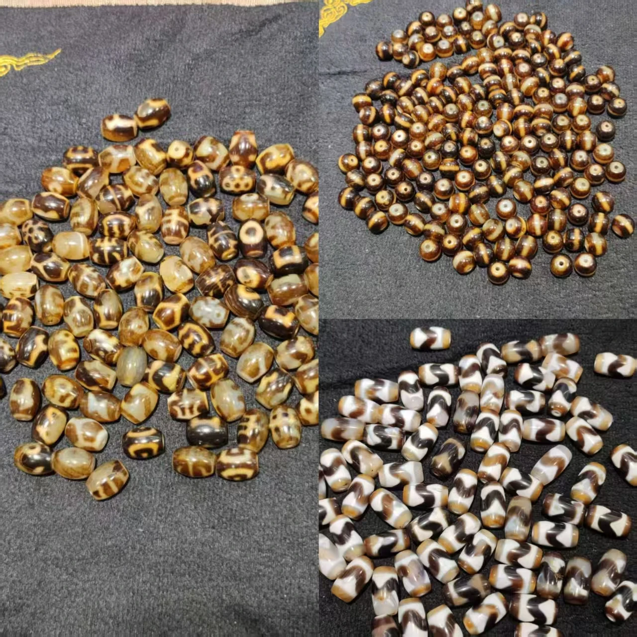 100pcs dziWholesale packing accessories black white line beaded tiger tooth Daluo treasure bottle trilingual bracelet necklace
100pcs dziWholesale packing accessories black white line beaded tiger tooth Daluo treasure bottle trilingual bracelet necklace