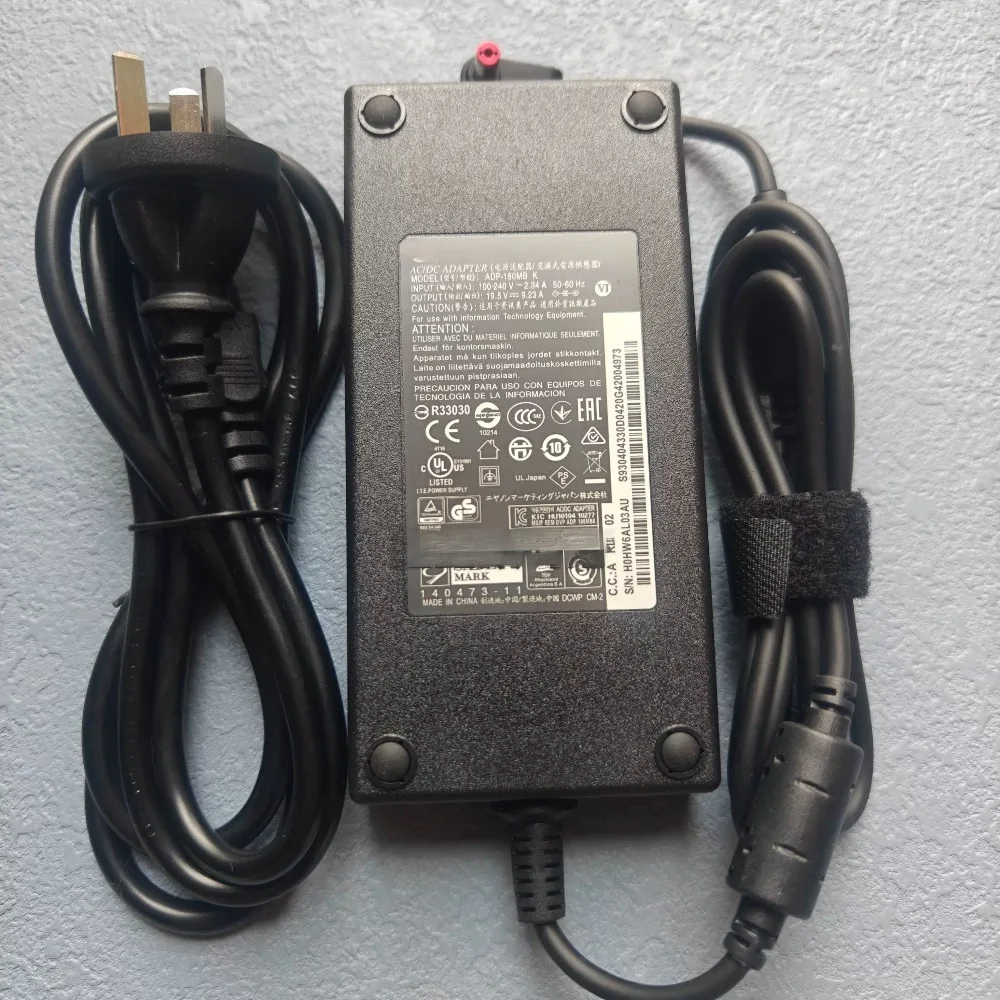 Original 180W 19.5V 9.23A Laptop Adapter ADP-180MB K AC Charge for Acer Predator Helios 300 PH317-51-78H7 7 A717-71 A717-71G
Original 180W 19.5V 9.23A Laptop Adapter ADP-180MB K AC Charge for Acer Predator Helios 300 PH317-51-78H7 7 A717-71 A717-71G